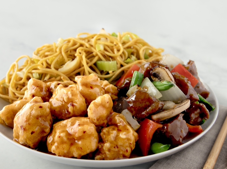 panda express platter size, picture