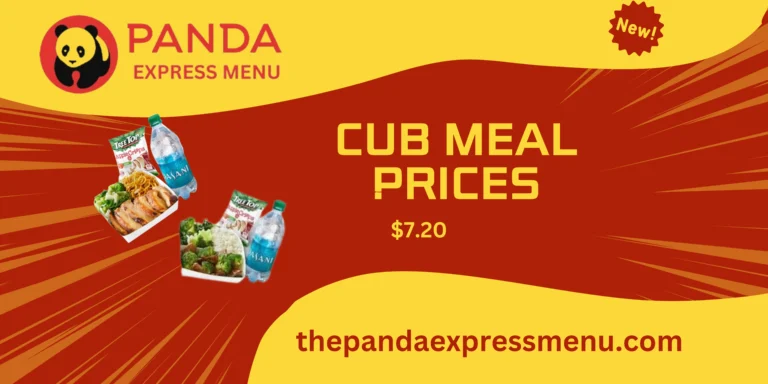 panda express cub meal prices calories menu