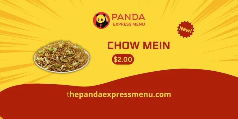 panda express chow mein price, recipe, allergens, pdf, menu