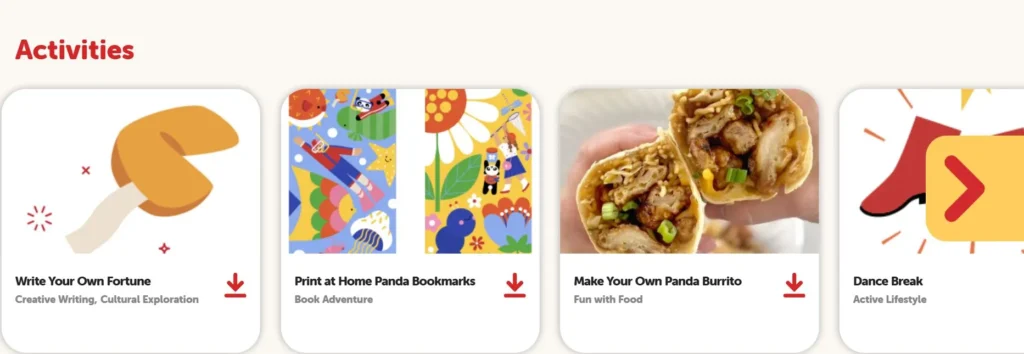 panda express cub club activities for kids fun summer vacations winter vacations coloring books